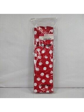 New Thirty-One Perfect Bottle Thermal Swirl Dot Red White Polka Dot Wine Bag 229